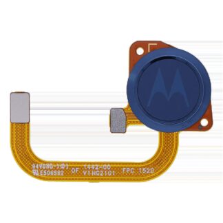 Fingerabdrucksensor mit Flexkabel für Motorola Moto E (XT2052 / 2020) (Original) (Midnight Blue)