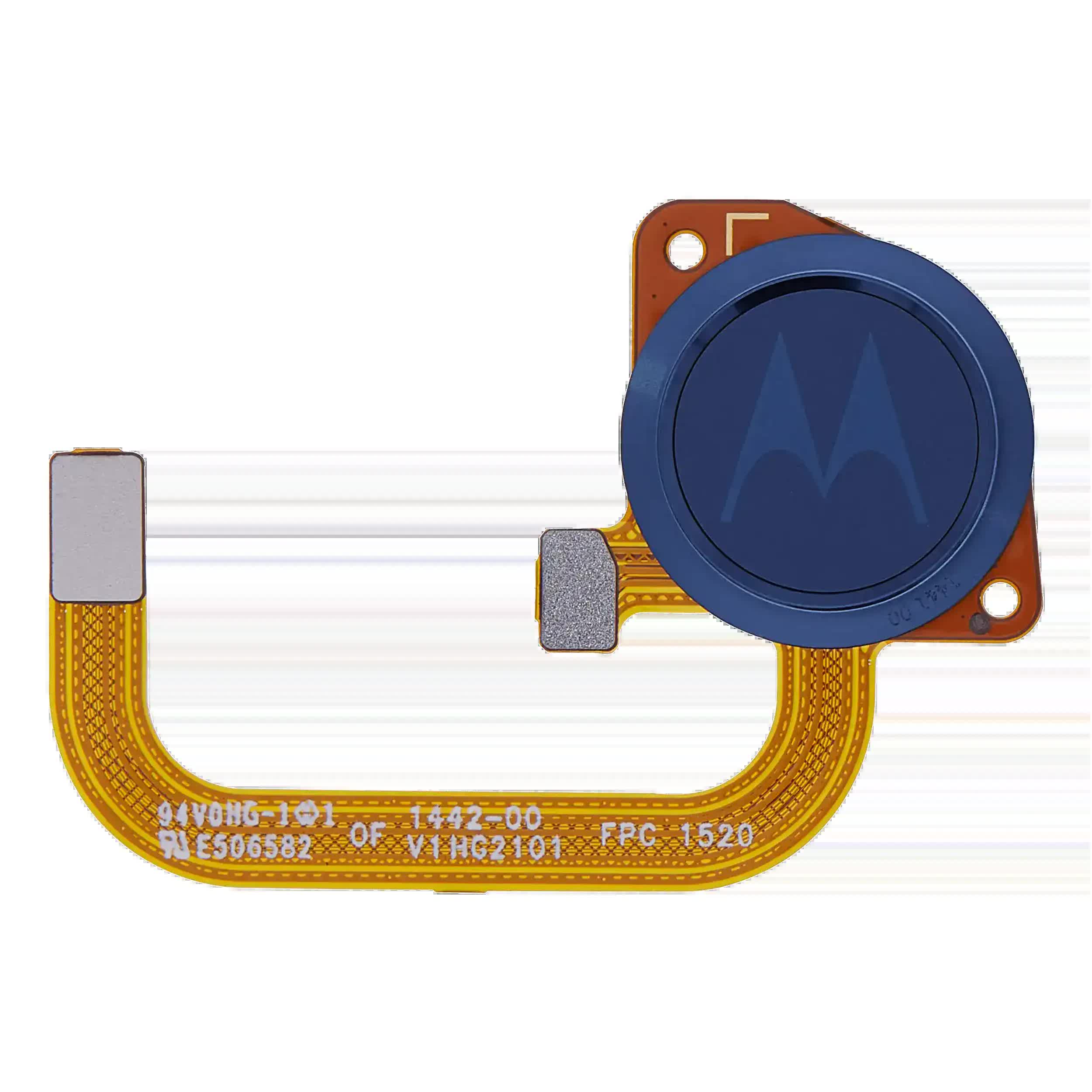 Fingerabdrucksensor mit Flexkabel für Motorola Moto E (XT2052 / 2020) (Original) (Midnight Blue)