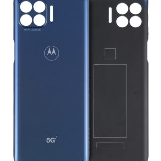 Rückdeckelglas für Motorola One 5G (XT2075-1 / XT2075-2 / 2020) (Verizon Model) (Original) (Prussian Blue)