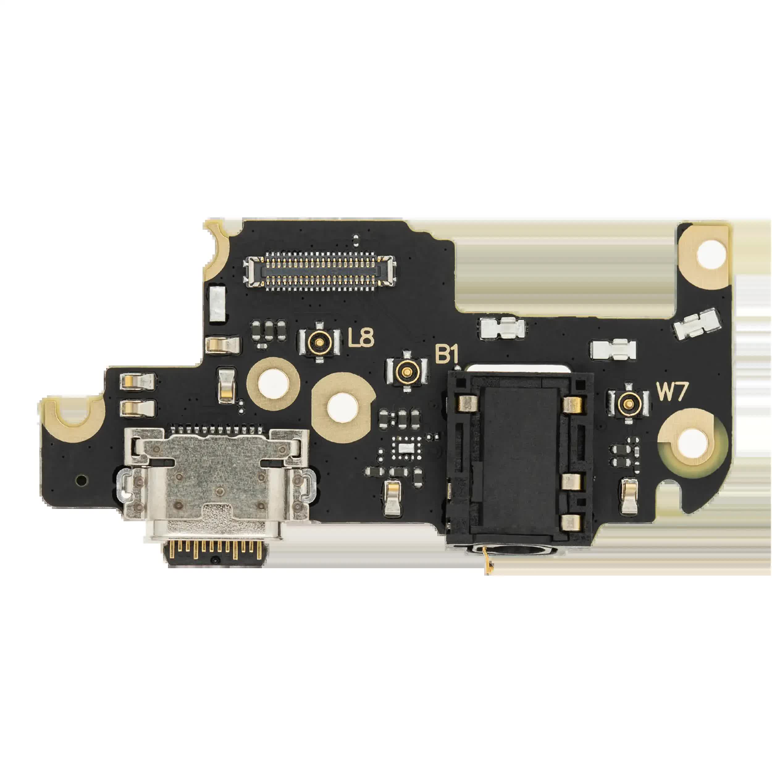 Ladebuchse Flexkabel mit Kopfhörerbuchse für Motorola Moto One 5G Ace (XT2113-2 / -5 / 2021) (Original)