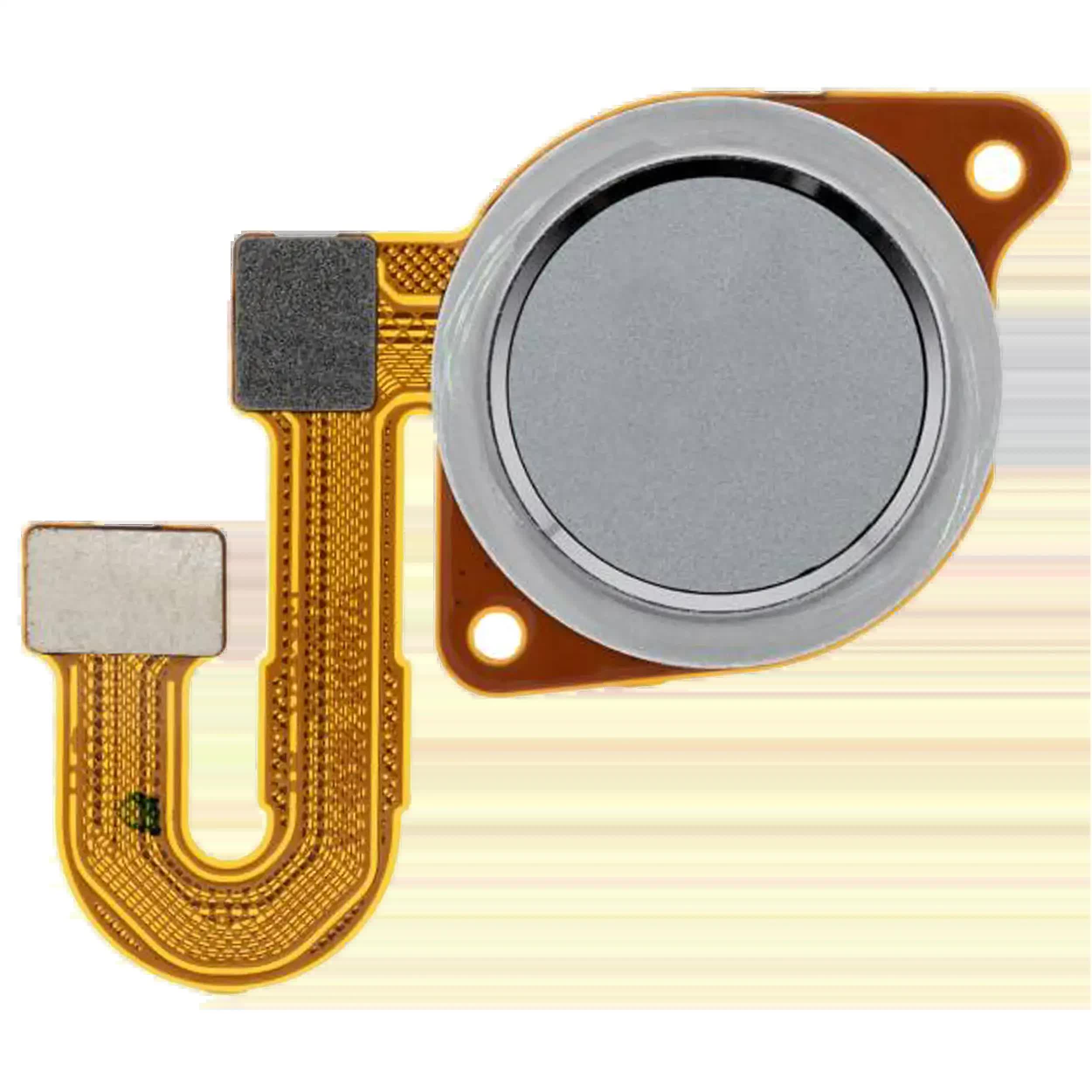 Fingerabdrucksensor mit Flexkabel für Motorola Moto One 5G Ace (XT2113-1/2 / 2021) (Original) (Frosted Silver)