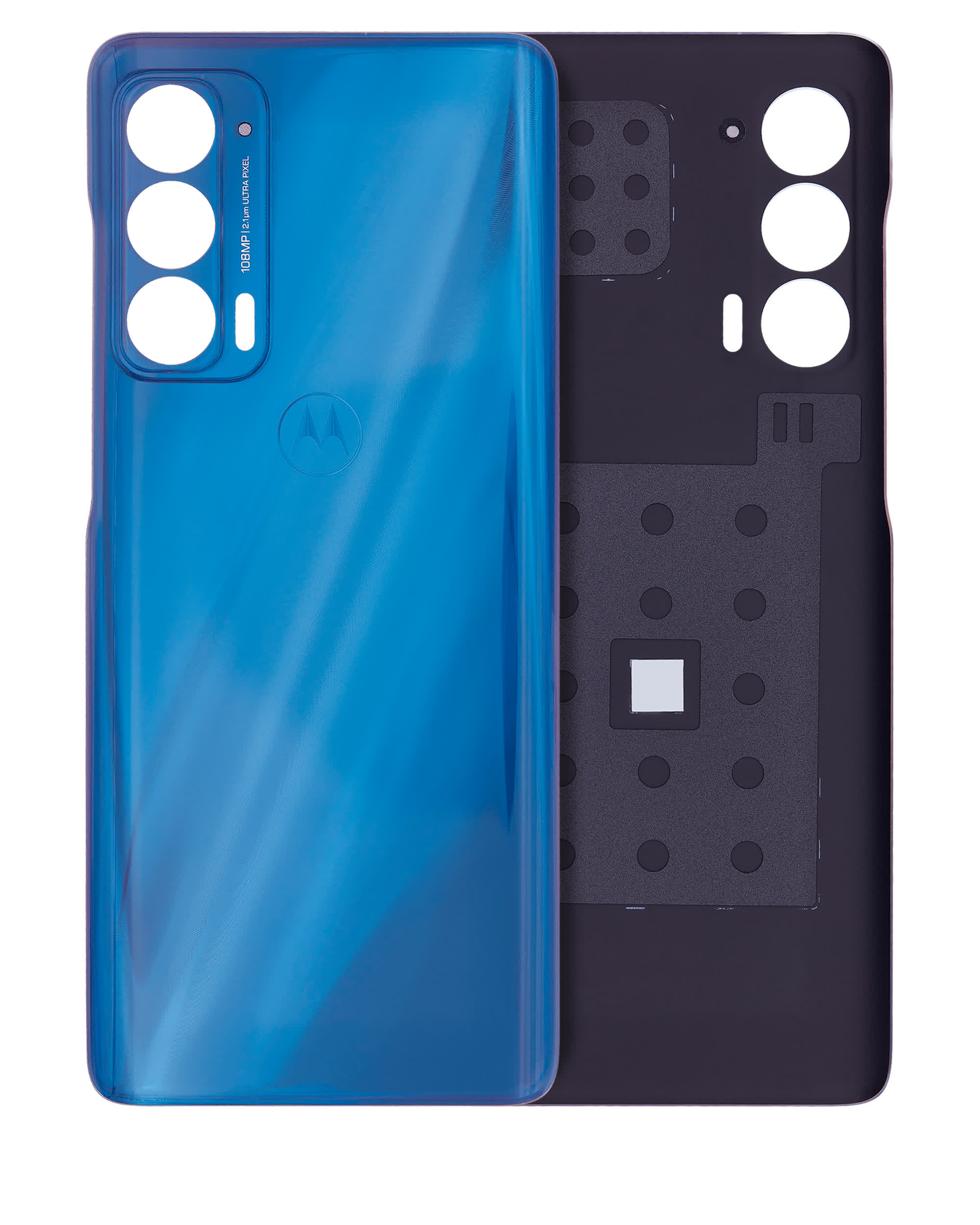 Rückdeckelglas für Motorola Edge 5G (XT2141 / 2021) (Original) (Nebula Blue)