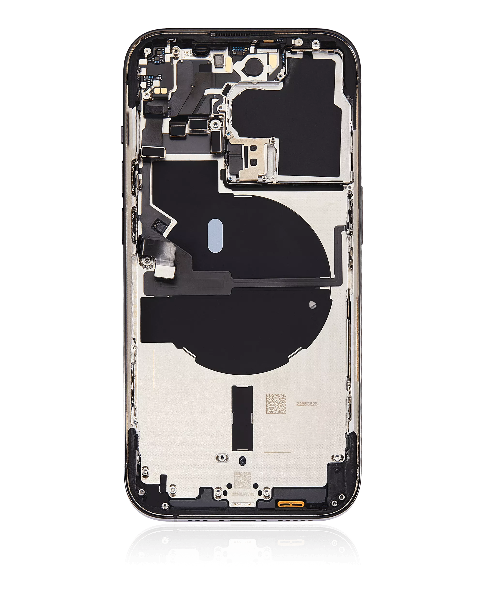 Rückgehäuse mit Kleinteilen für iPhone 14 Pro (US-Version) (ausgebautes Originalteil: Grade B) (Space Black) – Bild 4