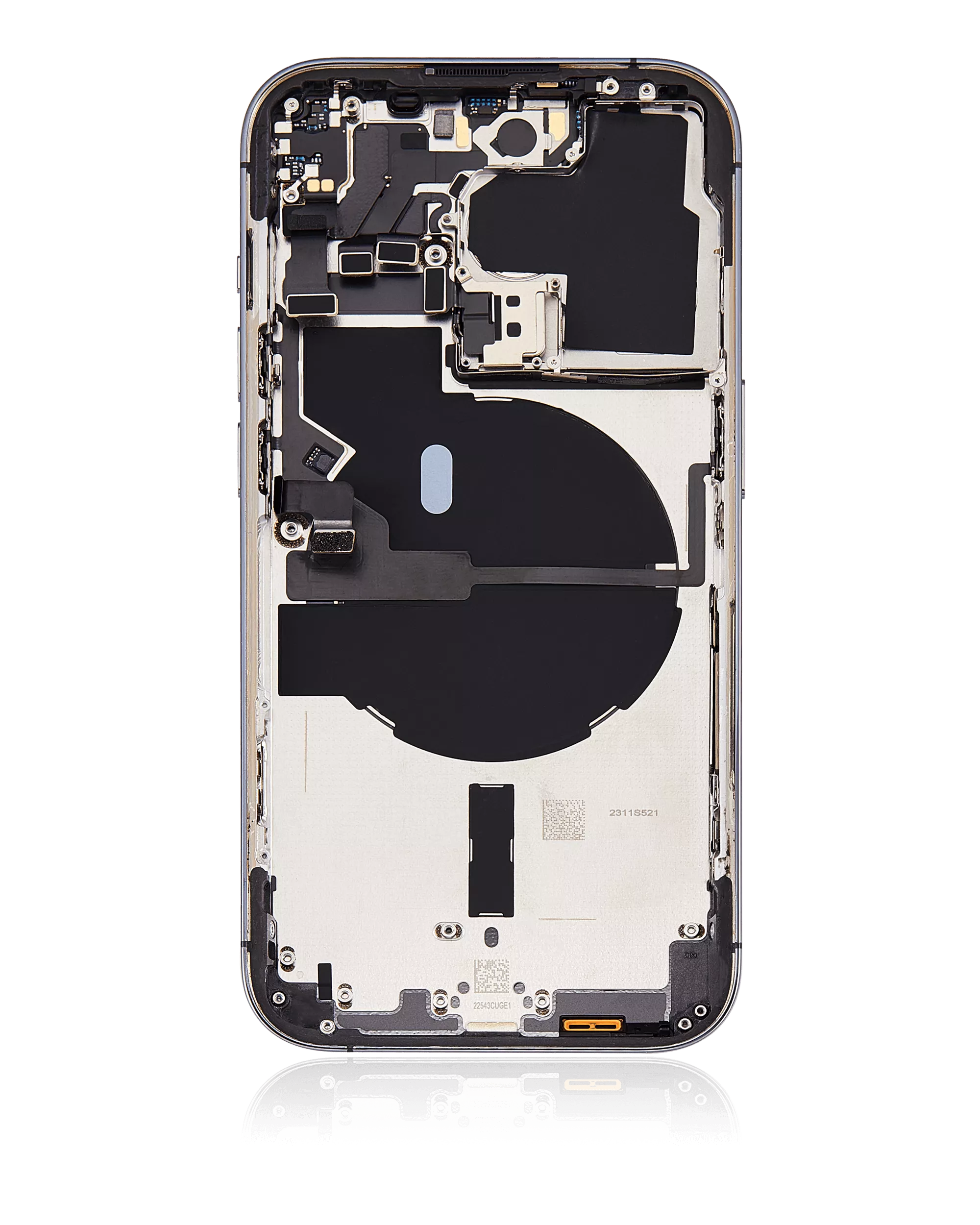 Rückgehäuse mit Kleinteilen für iPhone 14 Pro (US-Version) (ausgebautes Originalteil: Grade C) (Deep Purple) – Bild 4