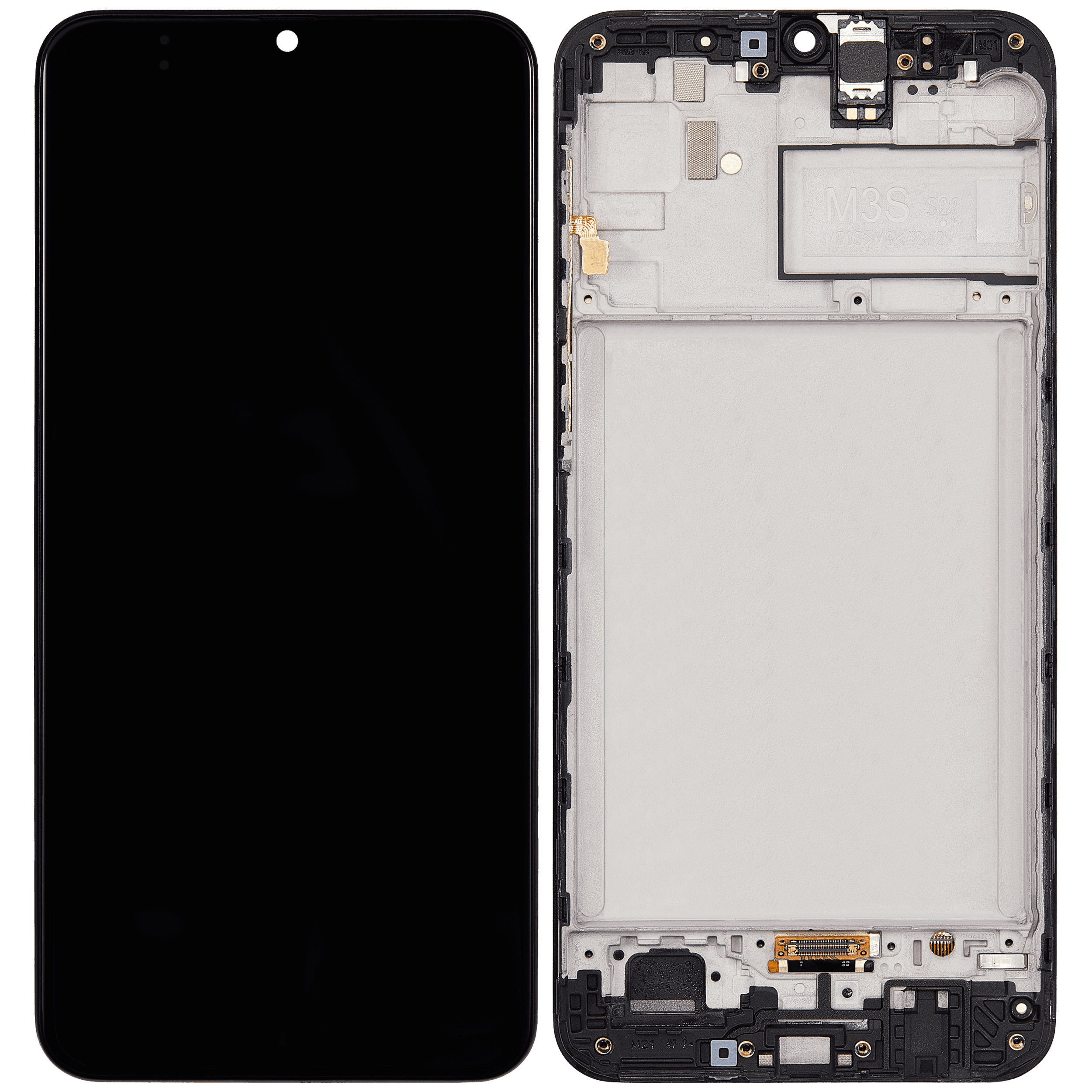 OLED Display mit Rahmen für Samsung Galaxy M30S (M307 / 2019) (professionell aufgearbeitet) – Bild 2