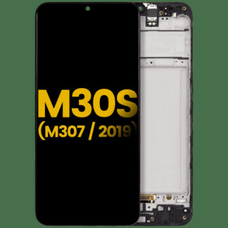 OLED Display mit Rahmen für Samsung Galaxy M30S (M307 / 2019) (professionell aufgearbeitet)