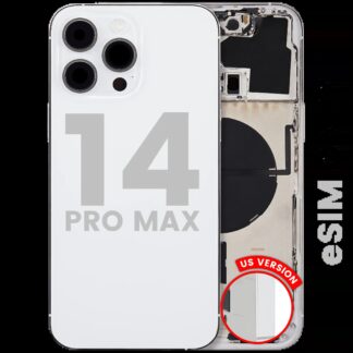 Rückgehäuse mit Kleinteilen für iPhone 14 Pro Max (US-Version) (ausgebautes Originalteil: Grade C) (Silver (Silber))