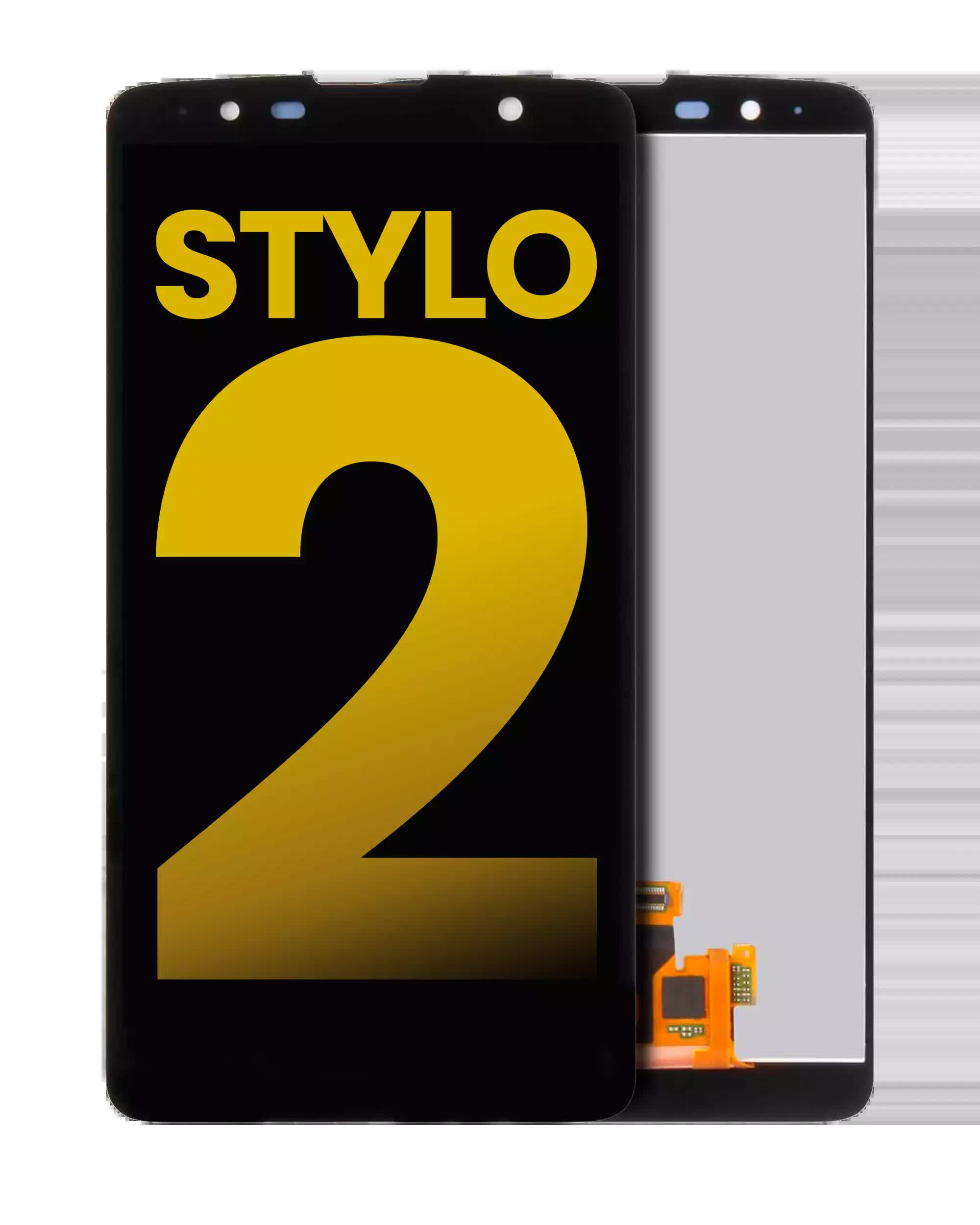 LCD Display ohne Rahmen für LG G Stylo 2 (professionell aufgearbeitet) (Black (Schwarz))