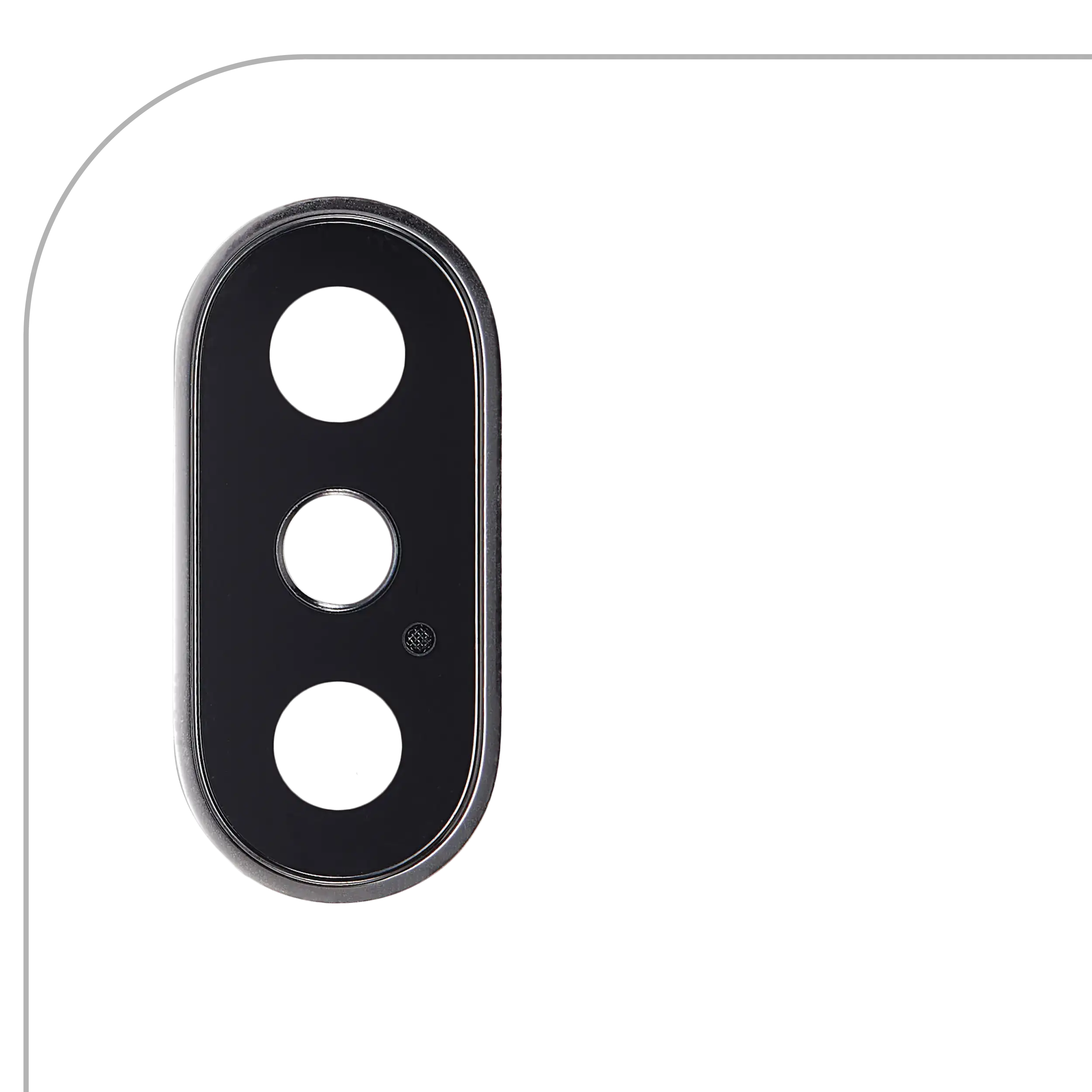 Rückkamera-Glas mit Klebefolie (nur Glas) für iPhone X (Aftermarket Plus) (10er-Pack) – Bild 2