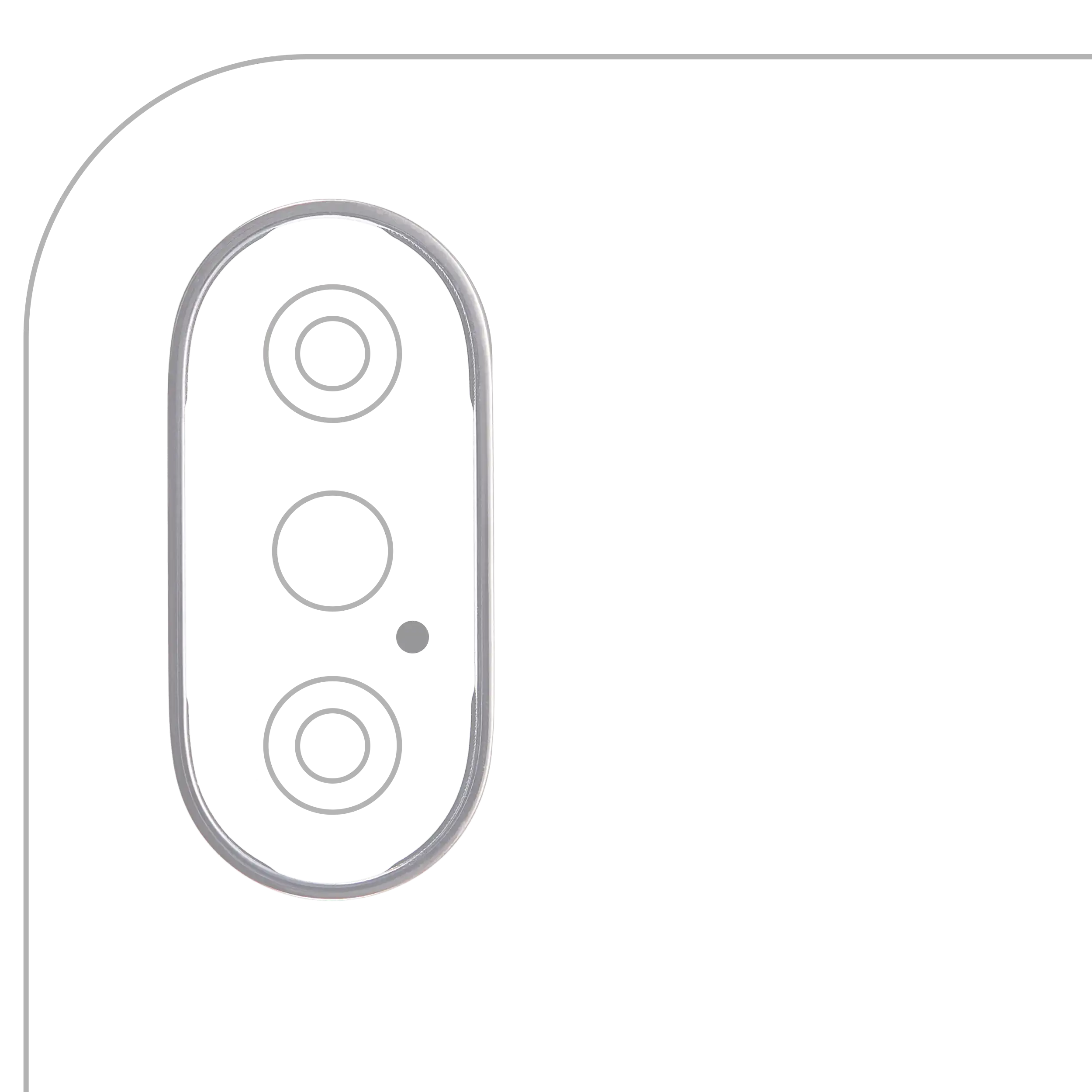 Rückkamera-Glas mit Klebefolie (nur Glas) für iPhone X (Aftermarket Plus) (10er-Pack) – Bild 5
