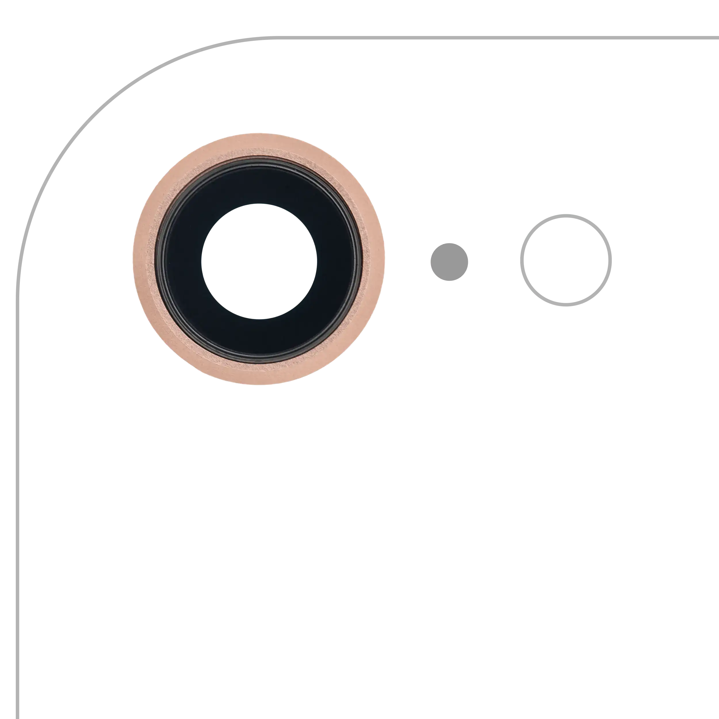 Rückkamera-Glas mit Klebefolie (nur Glas) für iPhone 7 / 8 / SE (2020) / SE (2022) (Aftermarket Plus) (10er-Pack) – Bild 4