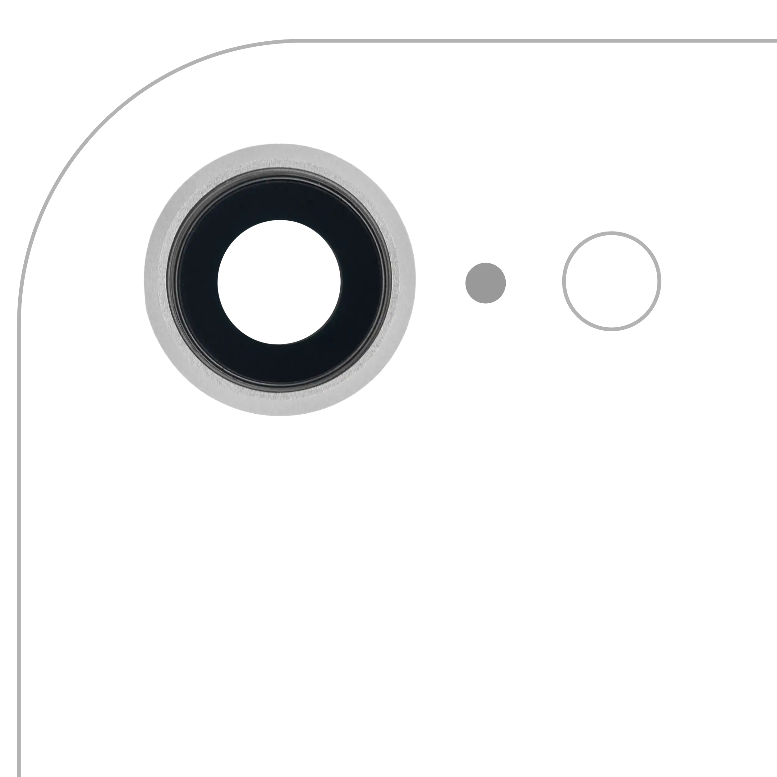 Rückkamera-Glas mit Klebefolie (nur Glas) für iPhone 7 / 8 / SE (2020) / SE (2022) (Aftermarket Plus) (10er-Pack) – Bild 5