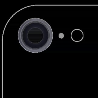 Rückkamera-Glas mit Halterung und Blende für iPhone 8 / SE (2020) / SE (2022) (Aftermarket Plus) (Space Gray) (10er-Pack)