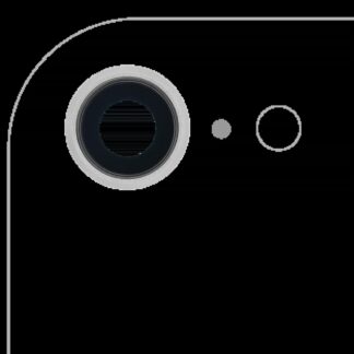Rückkamera-Glas mit Halterung und Blende für iPhone 8 / SE (2020) / SE (2022) (Aftermarket Plus) (Silver (Silber)) (10er-Pack)
