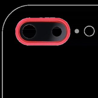 Rückkamera-Glas mit Halterung und Blende für iPhone 8 Plus (Red (Rot)) (10er-Pack)