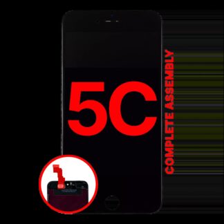 komplett LCD Display für iPhone 5C (mit Frontkamera: Prox Sensor & Hörmuschel-Lautsprecher) (Aftermarket Plus: Tianma) (Black (Schwarz))