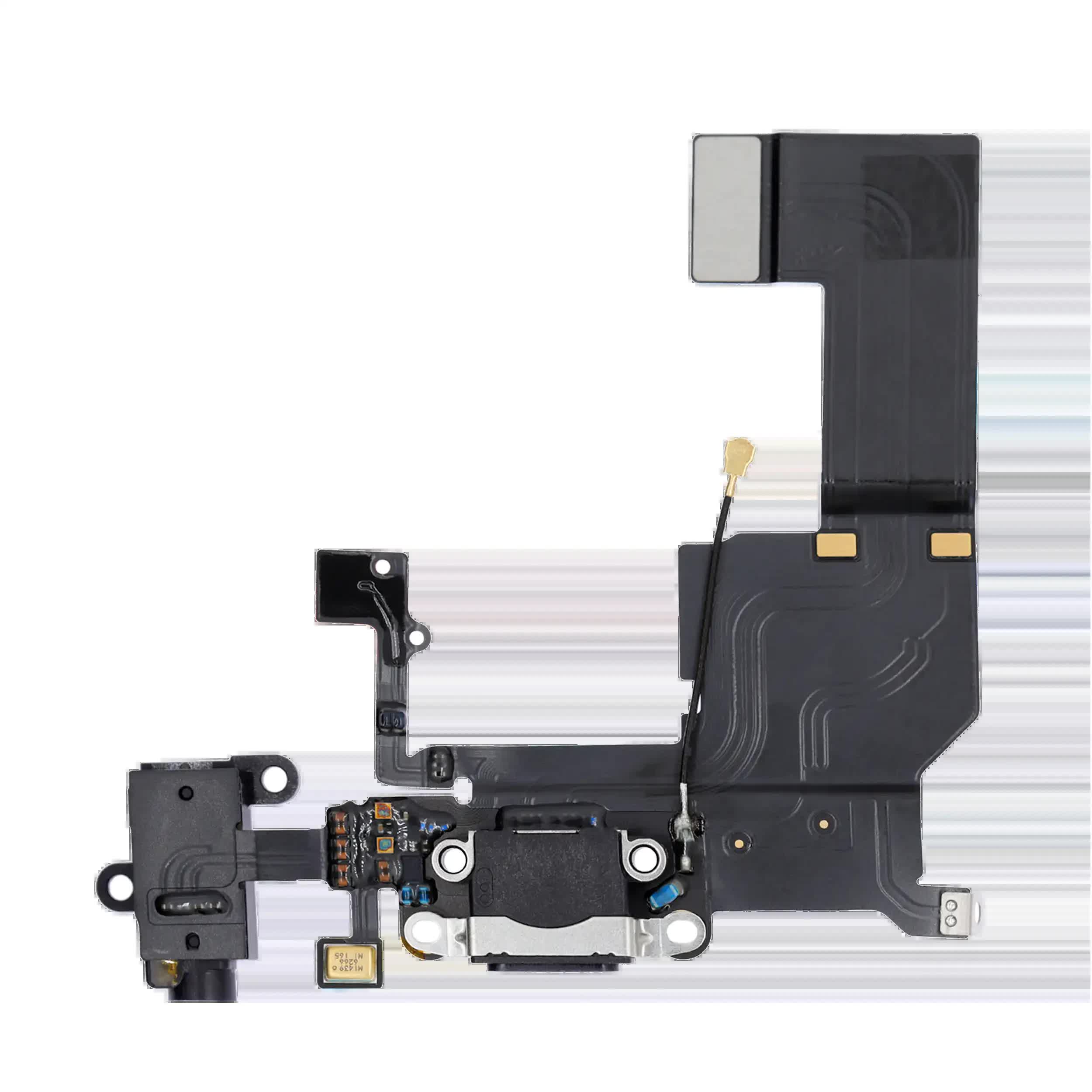 Ladebuchse Flexkabel für iPhone 5C (Black (Schwarz))