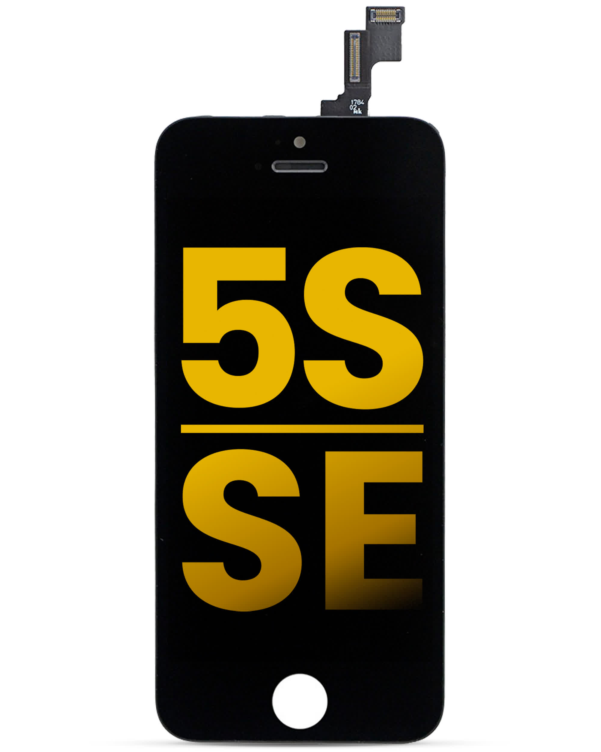 LCD Display für iPhone 5S / SE (2016) (professionell aufgearbeitet) (Black (Schwarz))