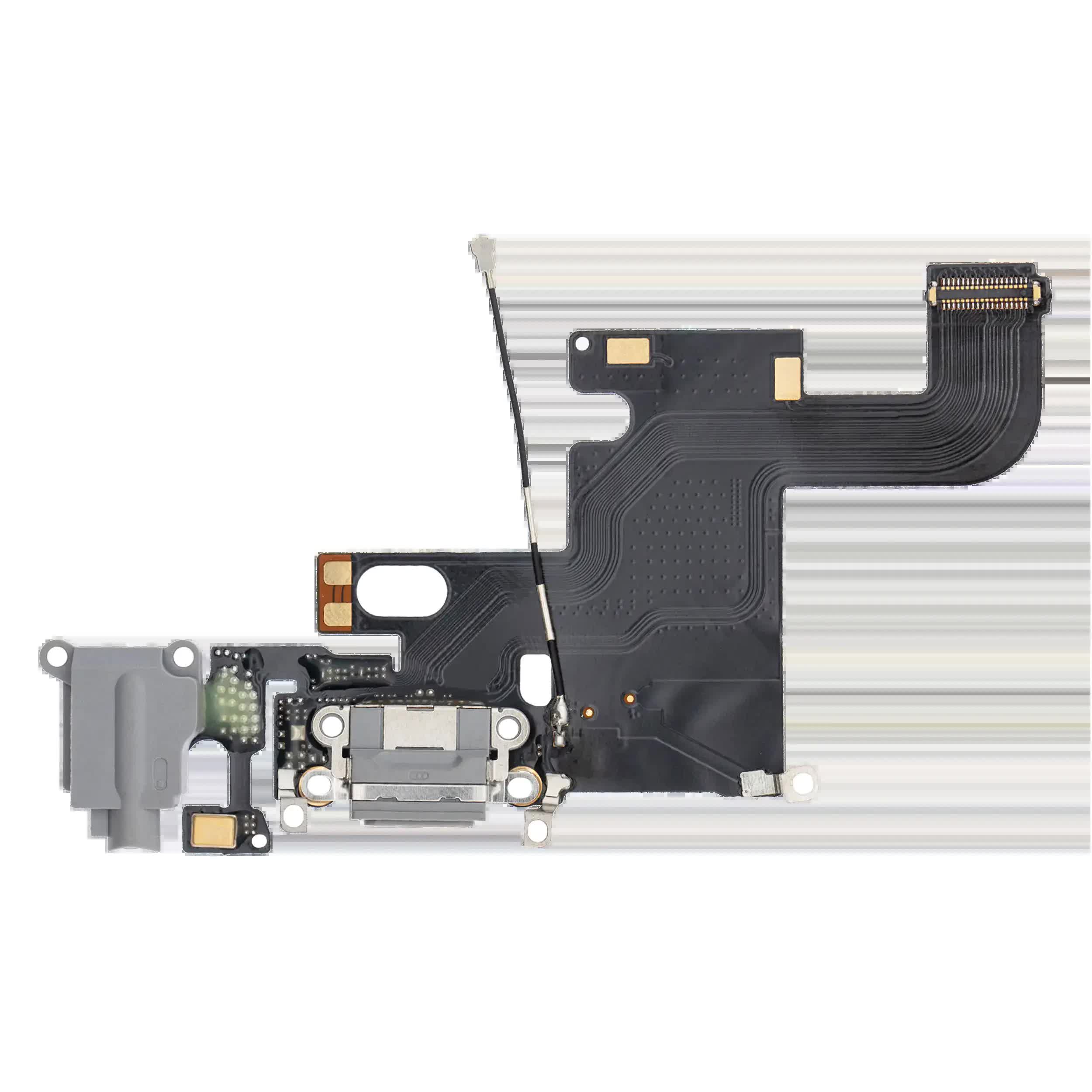Ladebuchse Flexkabel für iPhone 6 (Aftermarket) (Space Gray)