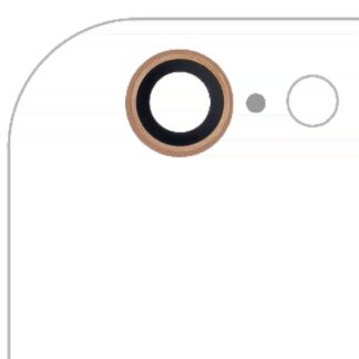 Rückkamera-Glas für iPhone 6 / 6S (Real Sapphire) (Premium) (Gold) (10er-Pack)