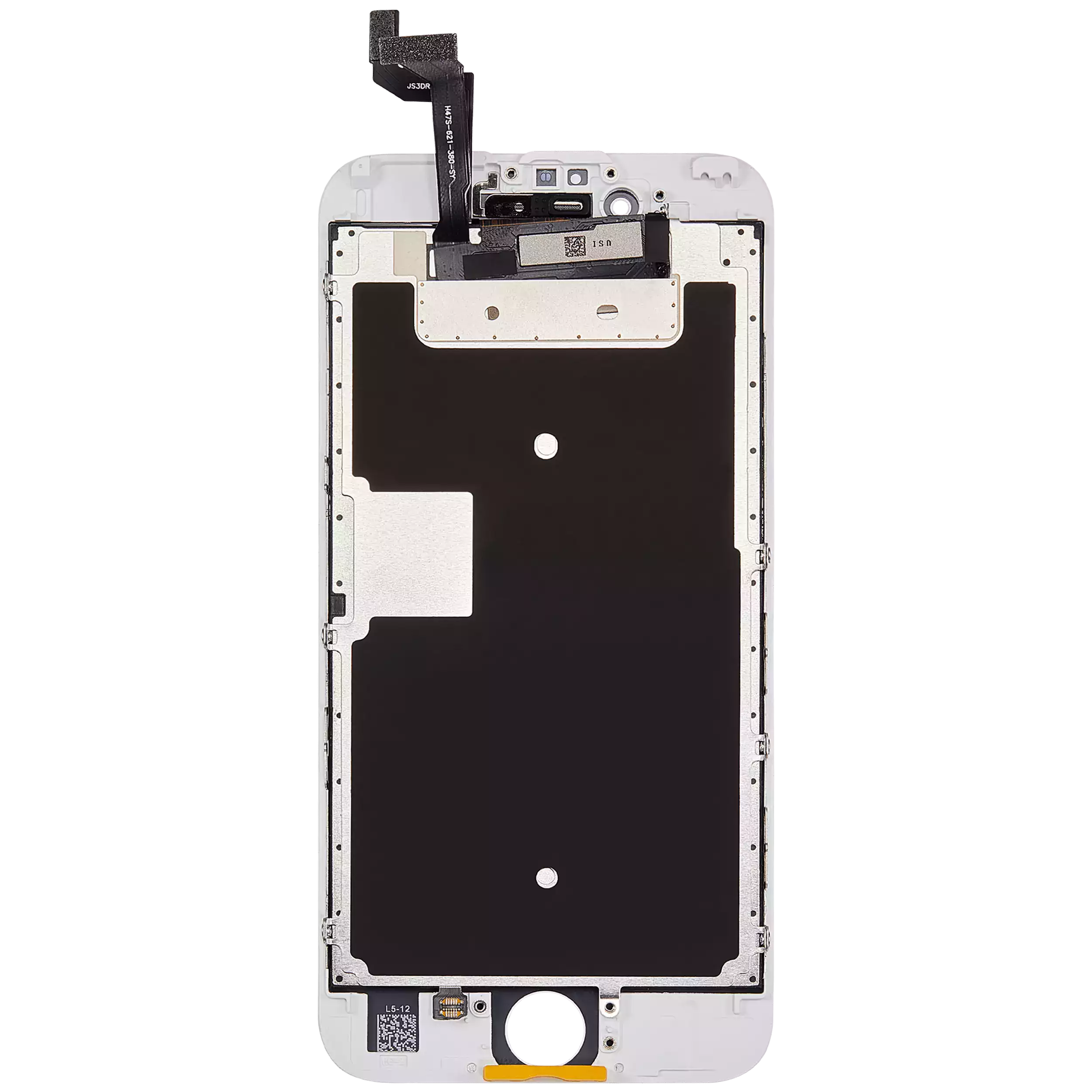 LCD Display mit Stahlplatte für iPhone 6S (Aftermarket: AQ7) (White (Weiß)) – Bild 3