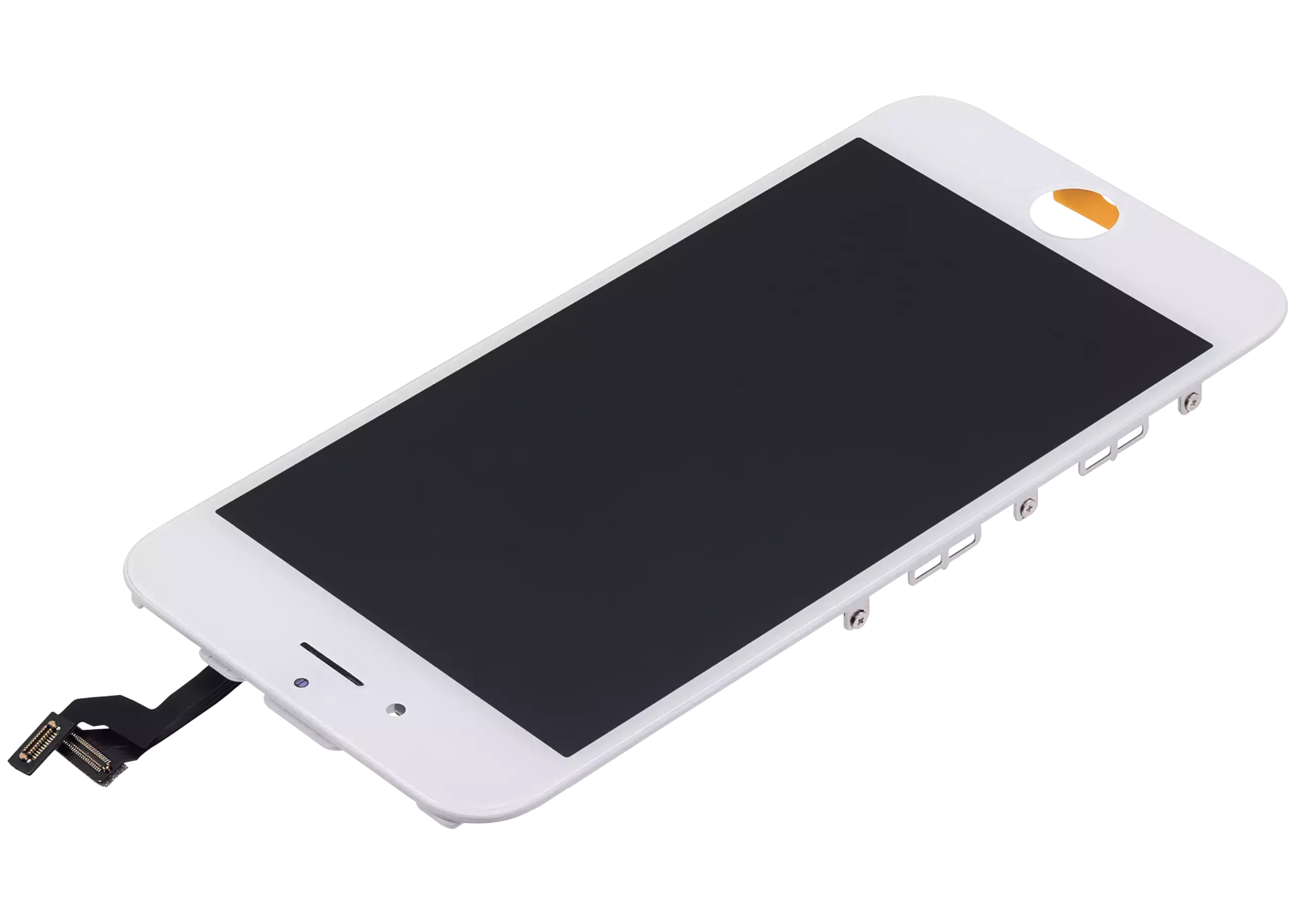 LCD Display mit Stahlplatte für iPhone 6S (Aftermarket: AQ7) (White (Weiß)) – Bild 4