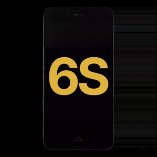 LCD Display mit Stahlplatte für iPhone 6S (professionell aufgearbeitet) (Black (Schwarz))