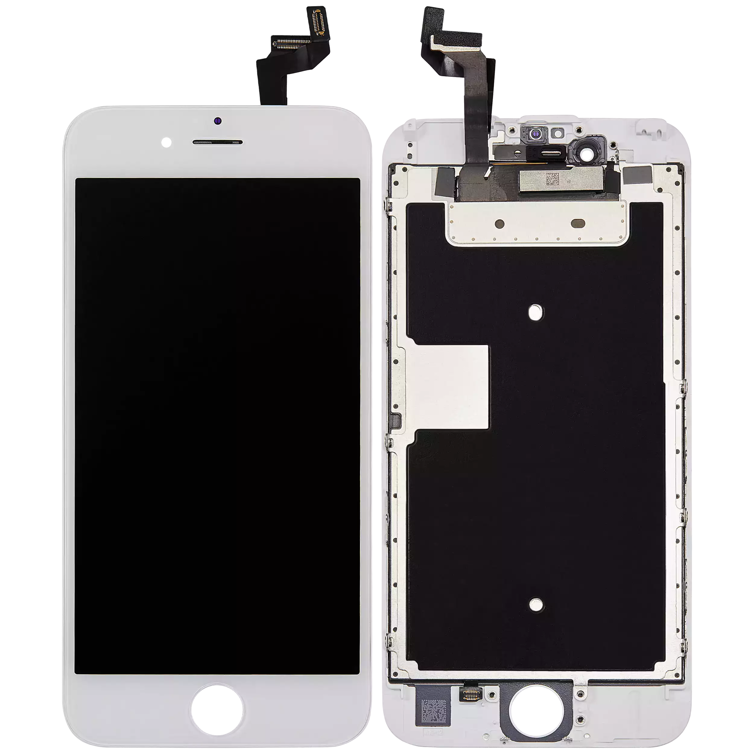 LCD Display mit Stahlplatte für iPhone 6S (professionell aufgearbeitet) (White (Weiß)) – Bild 2