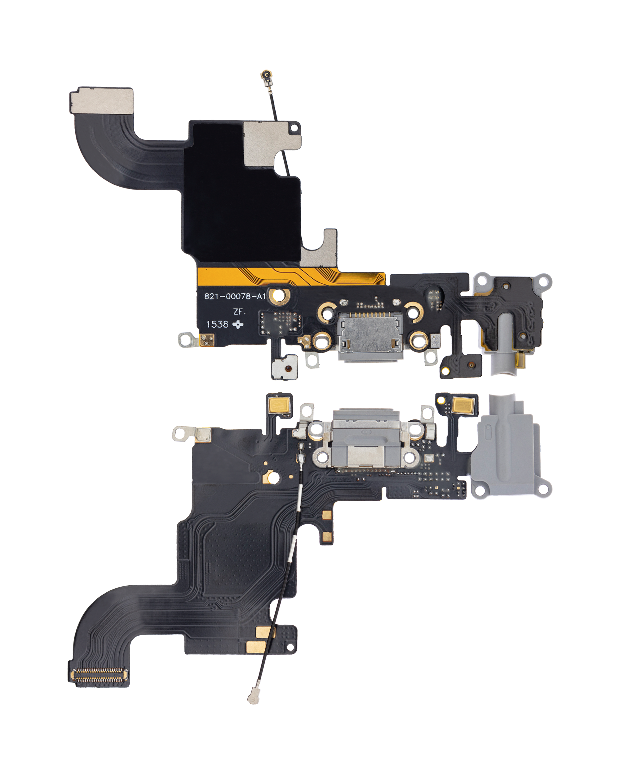 Ladebuchse Flexkabel für iPhone 6S (Aftermarket) (Space Gray) – Bild 2