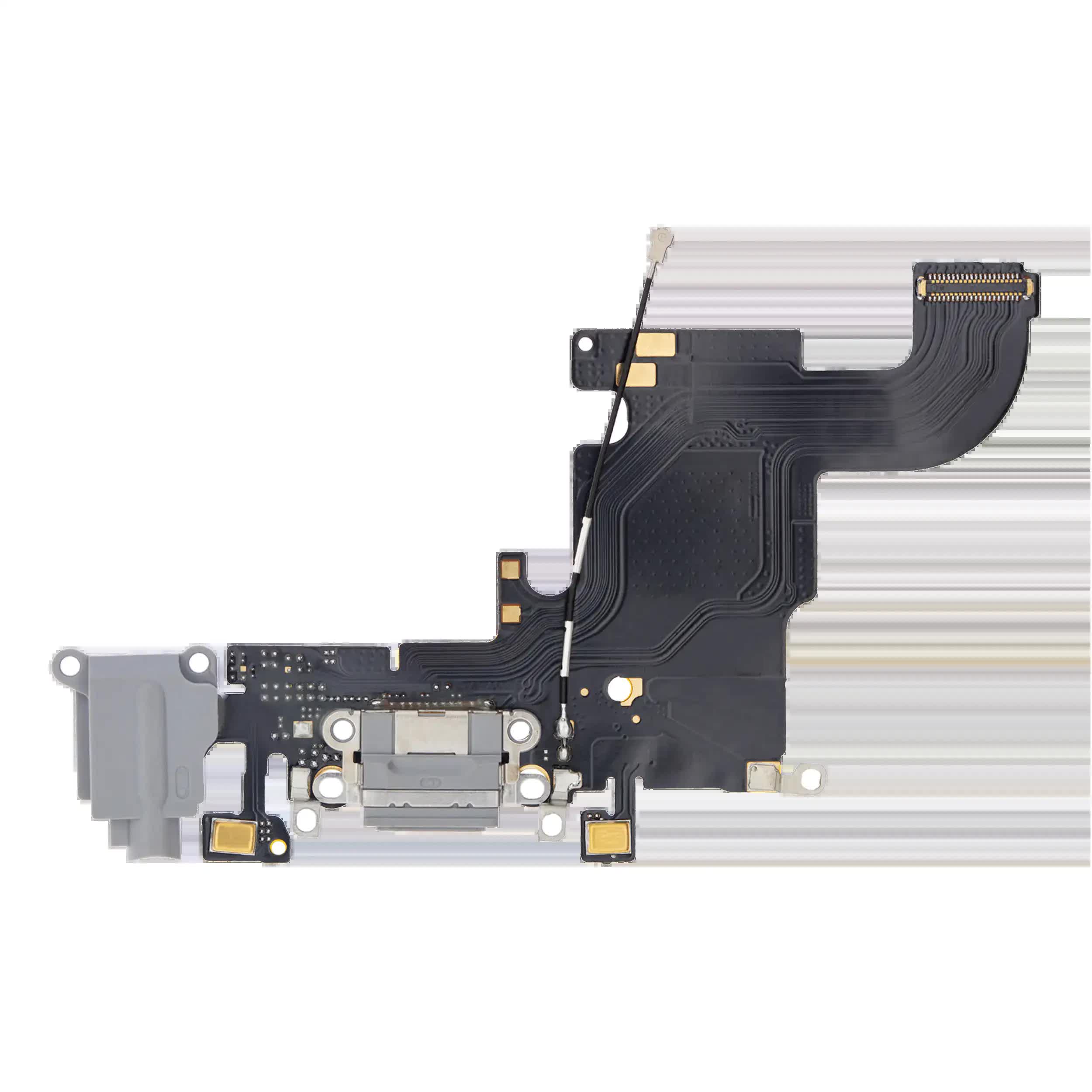Ladebuchse Flexkabel für iPhone 6S (Aftermarket) (Space Gray)