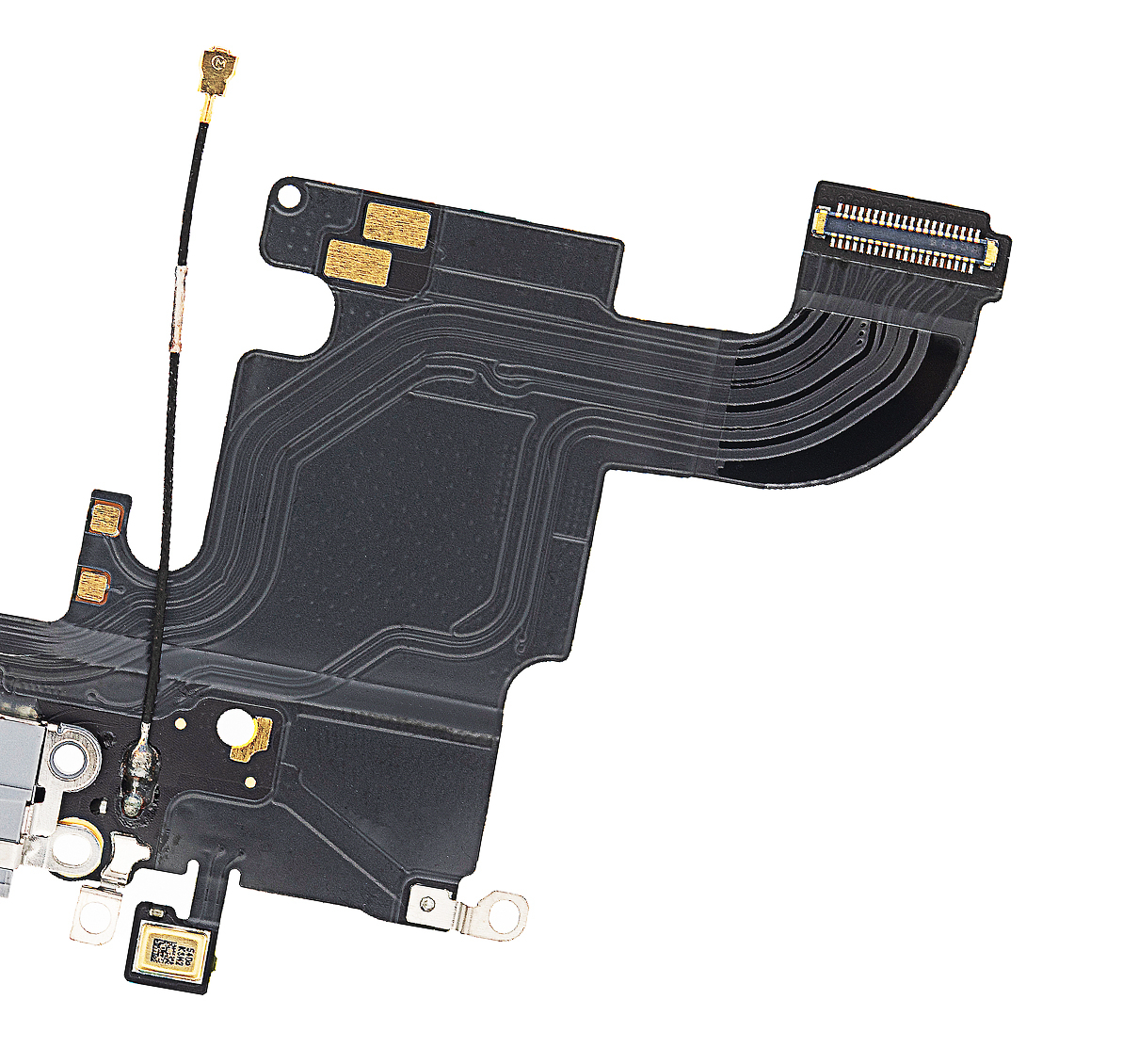 Ladebuchse Flexkabel für iPhone 6S (Premium) (Space Gray) – Bild 3