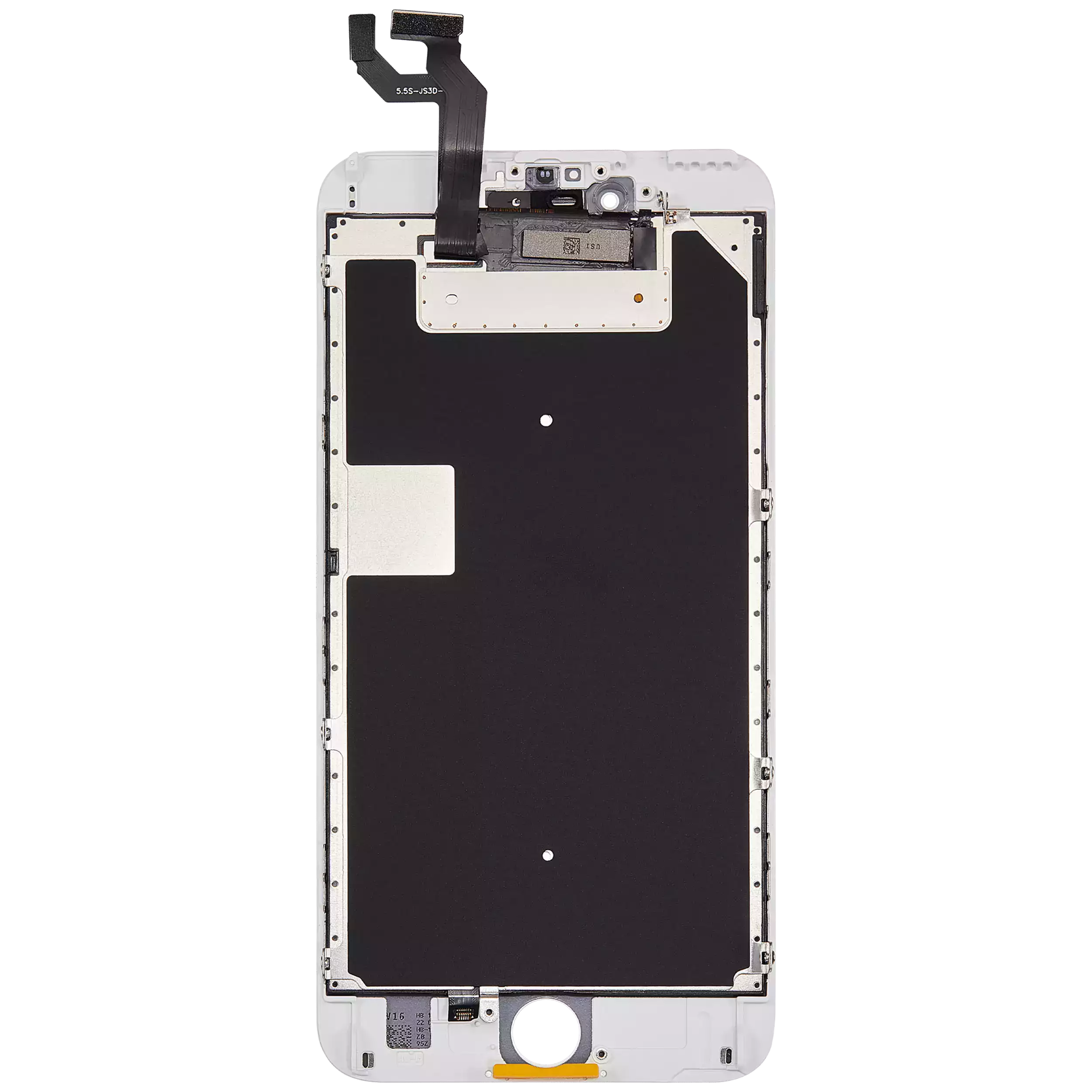 LCD Display mit Stahlplatte für iPhone 6S Plus (Aftermarket: AQ7) (White (Weiß)) – Bild 3