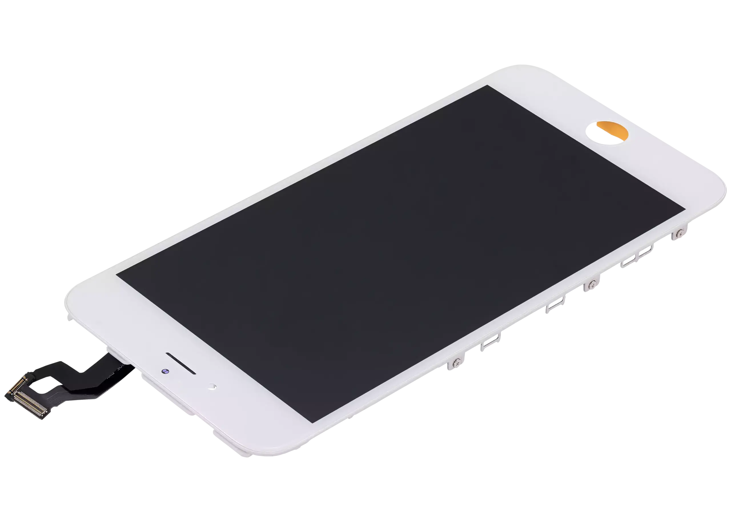 LCD Display mit Stahlplatte für iPhone 6S Plus (Aftermarket: AQ7) (White (Weiß)) – Bild 4