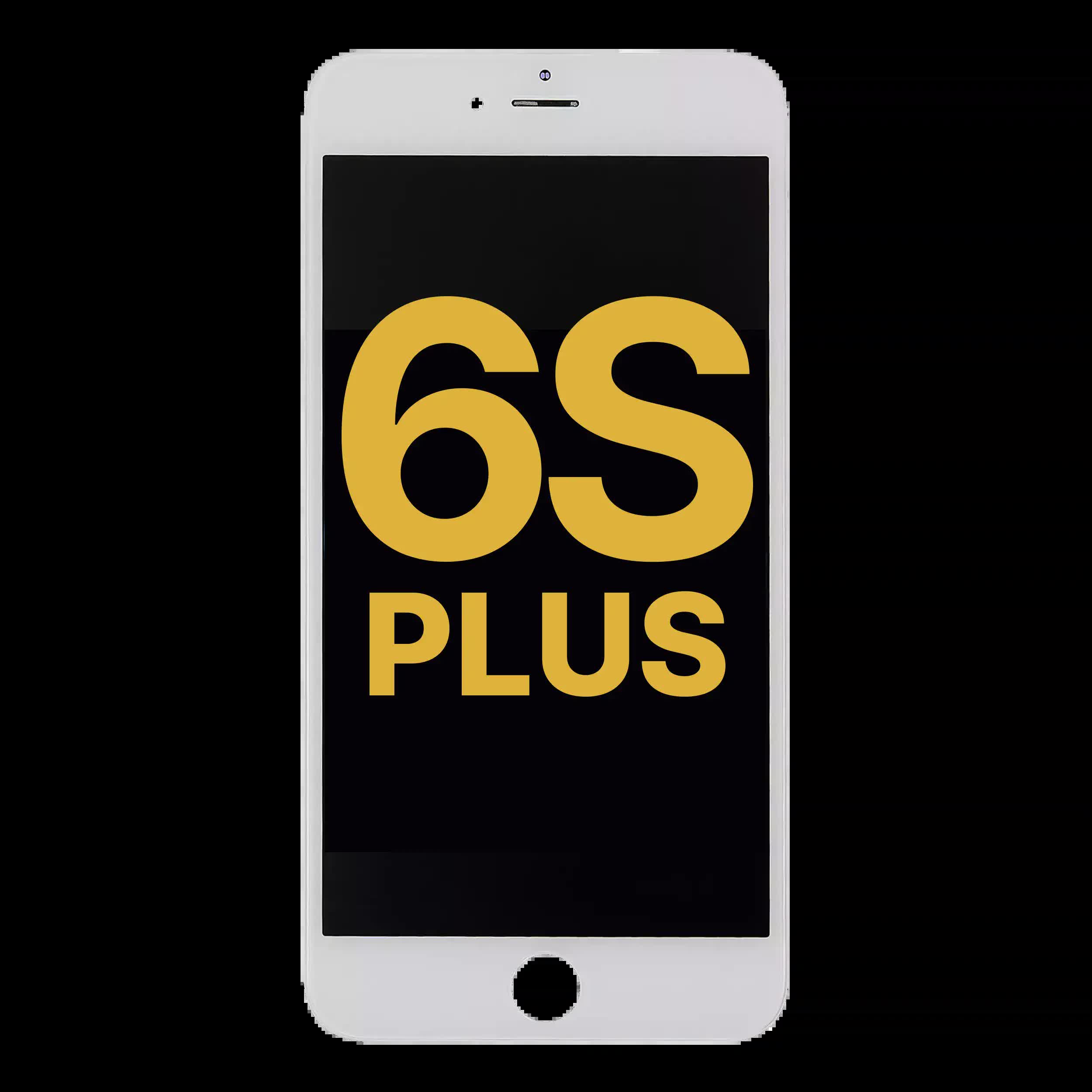 LCD Display mit Stahlplatte für iPhone 6S Plus (professionell aufgearbeitet) (White (Weiß))
