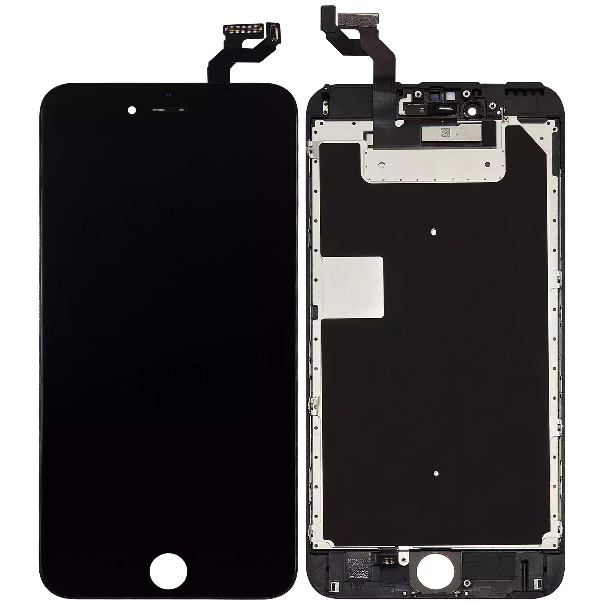 LCD Display mit Stahlplatte für iPhone 6S Plus (professionell aufgearbeitet) (Black (Schwarz)) – Bild 2