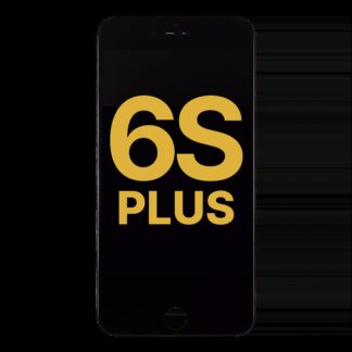 LCD Display mit Stahlplatte für iPhone 6S Plus (professionell aufgearbeitet) (Black (Schwarz))