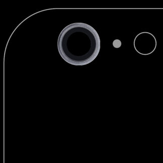 Rückkamera-Glas für iPhone 6 Plus / 6S Plus (Real Sapphire) (Premium) (Space Gray) (10er-Pack)