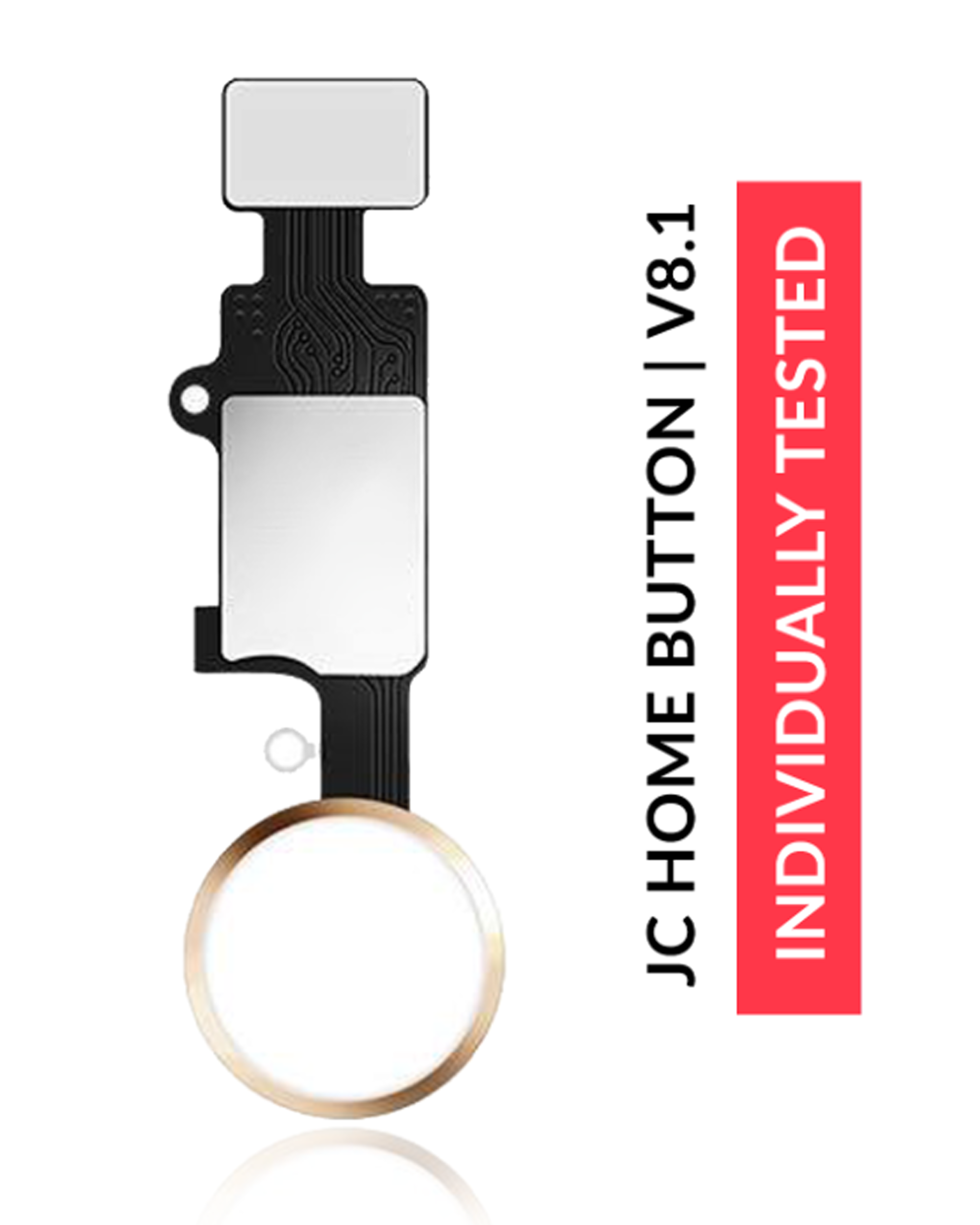 Homebutton mit Flexkabel für iPhone 7 / 7 Plus / 8 / 8 Plus / SE (2020) / SE (2022) (Silver (Silber)) (Warning: für Cosmetic Use einzeln) – Bild 4