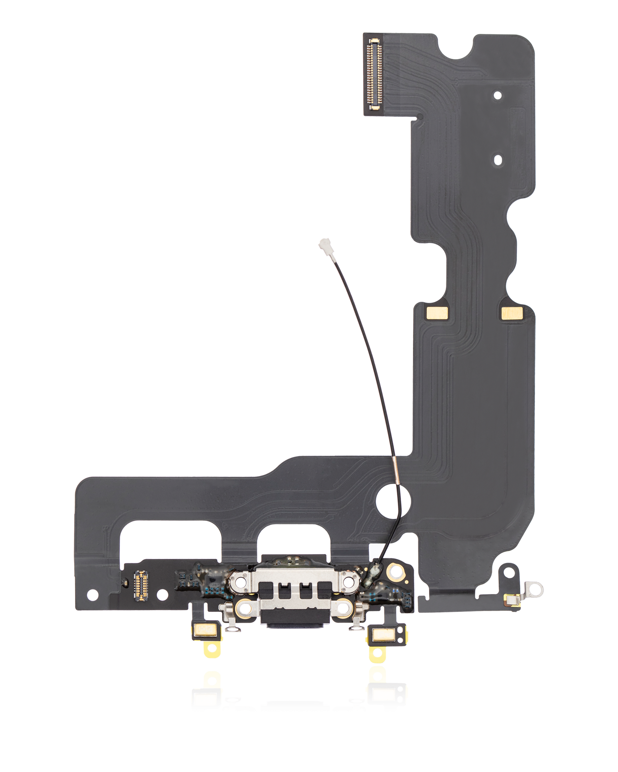 Ladebuchse Flexkabel für iPhone 7 Plus (Premium) (Jet / Matte Black) – Bild 3