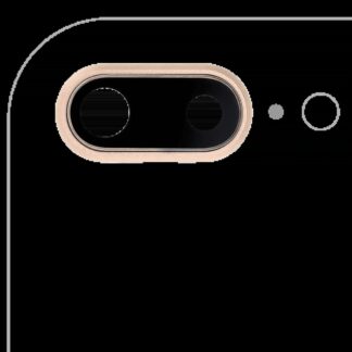 Rückkamera-Glas mit Halterung und Blende für iPhone 8 Plus (Real Sapphire) (Premium) (Gold) (10er-Pack)