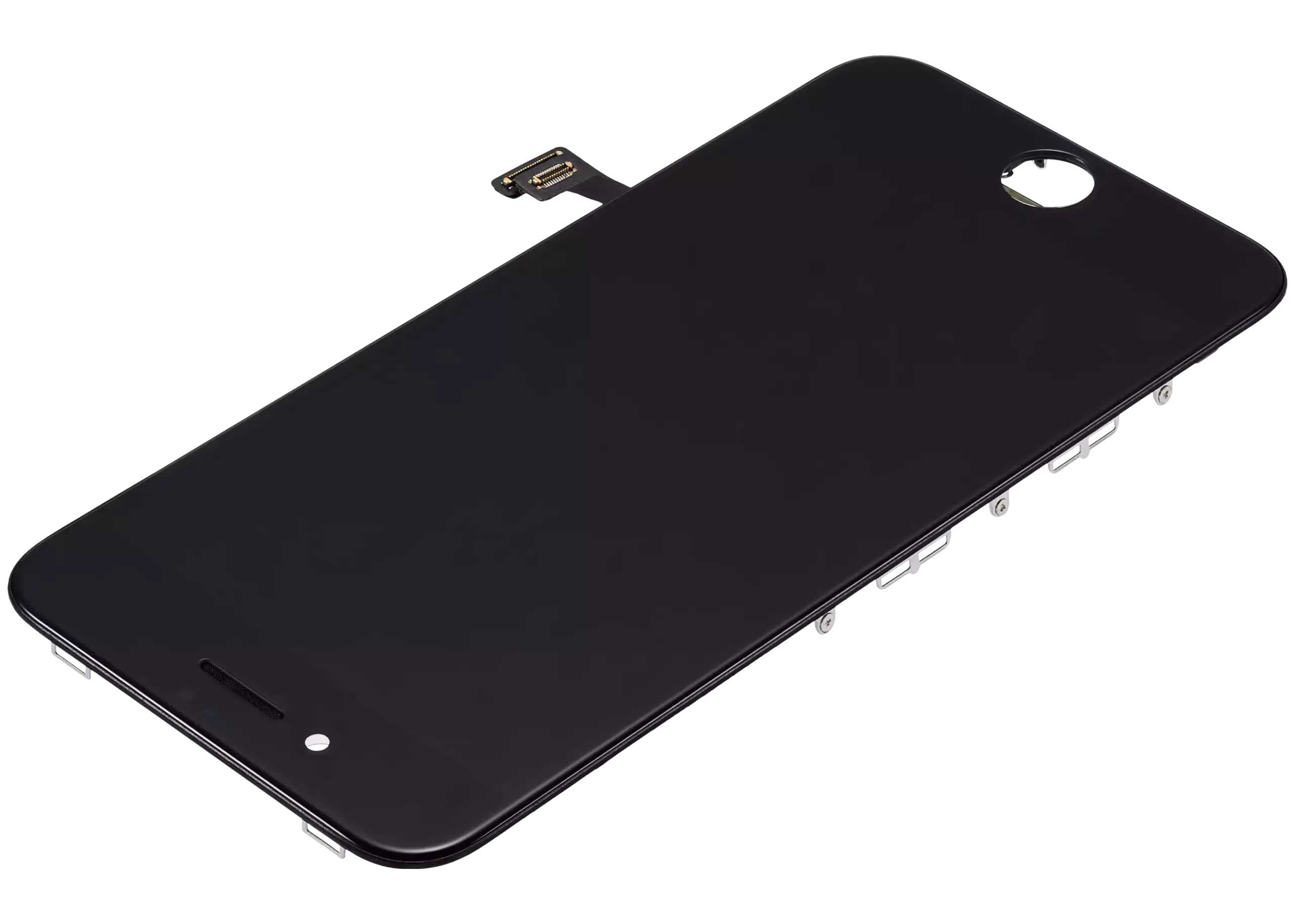 LCD Display mit Stahlplatte für iPhone 8 / SE (2020 / 2022) (professionell aufgearbeitet) (Black (Schwarz)) – Bild 4