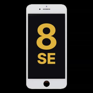 LCD Display mit Stahlplatte für iPhone 8 / SE (2020 / 2022) (professionell aufgearbeitet) (White (Weiß))