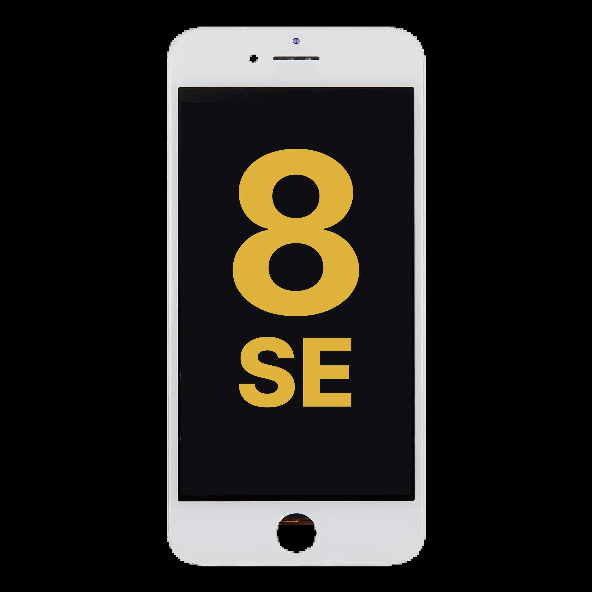 LCD Display mit Stahlplatte für iPhone 8 / SE (2020 / 2022) (professionell aufgearbeitet) (White (Weiß))