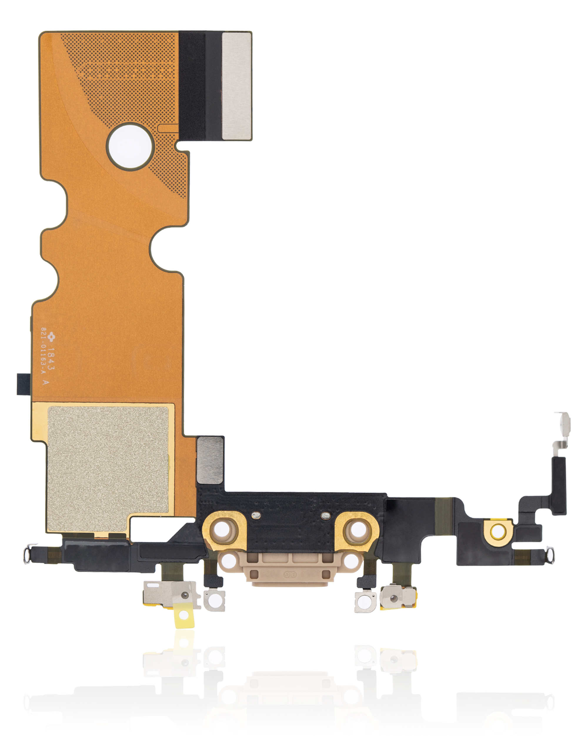 Ladebuchse Flexkabel für iPhone 8 (Premium) (Gold) – Bild 3