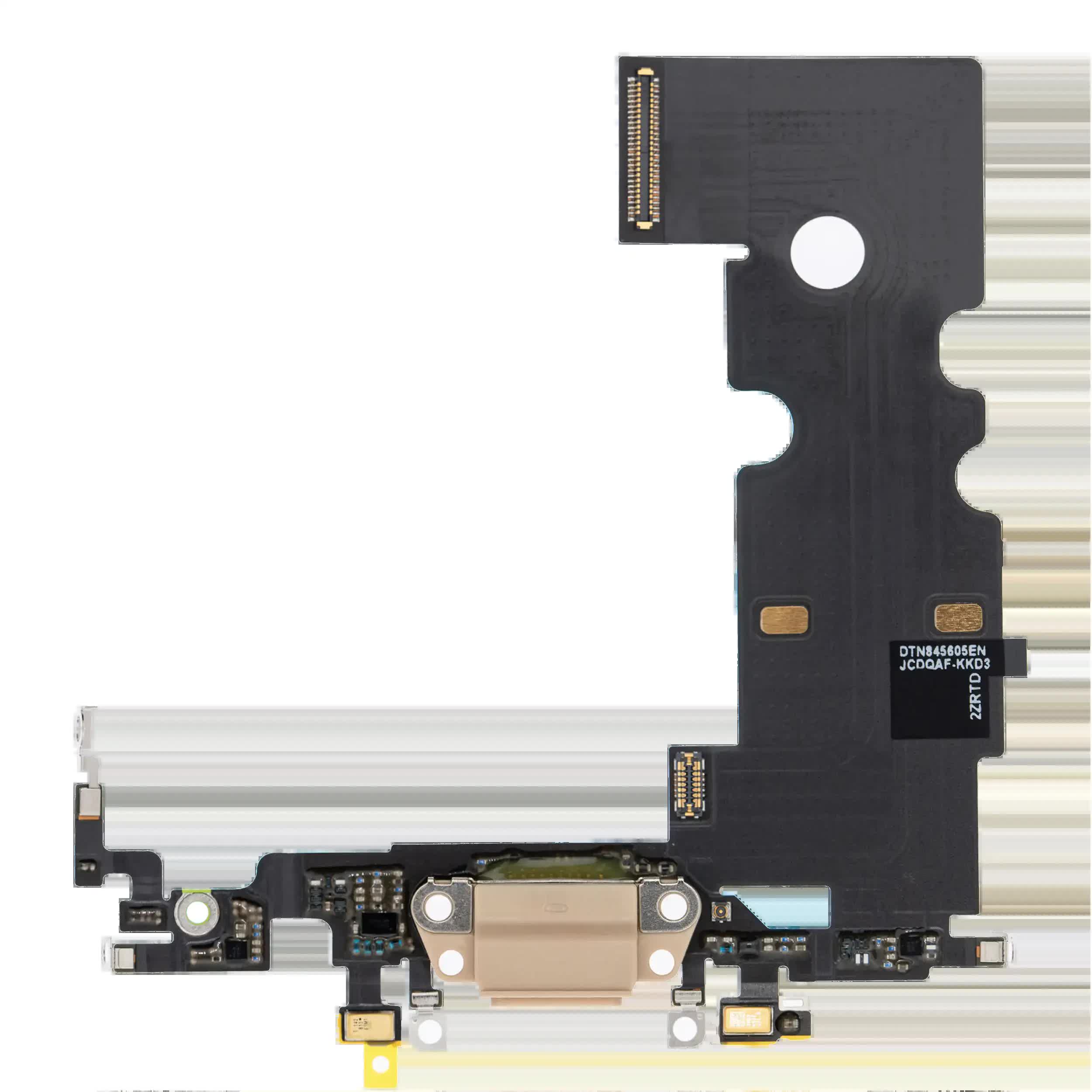 Ladebuchse Flexkabel für iPhone 8 (Premium) (Gold)