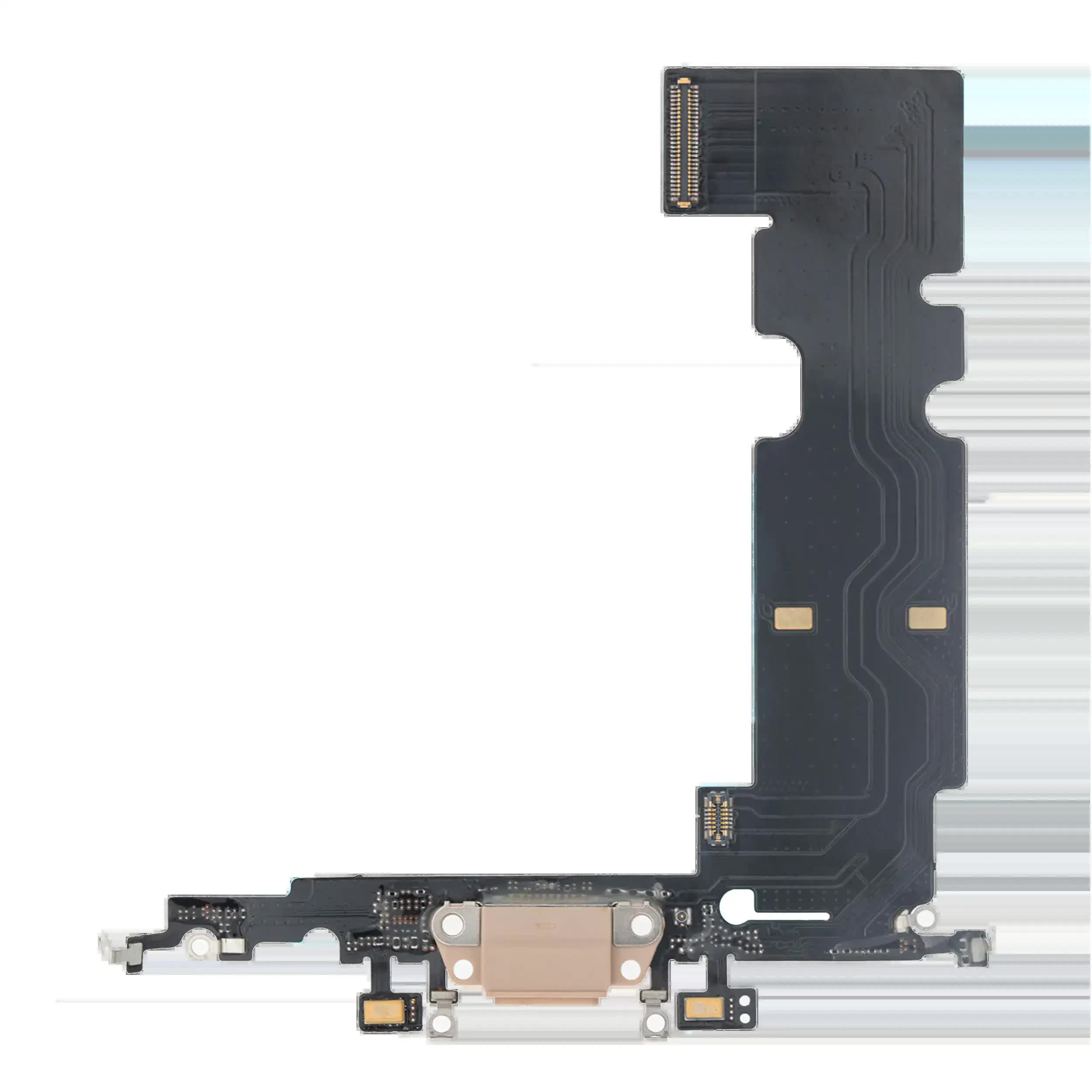 Ladebuchse Flexkabel für iPhone 8 Plus (Aftermarket) (Gold)