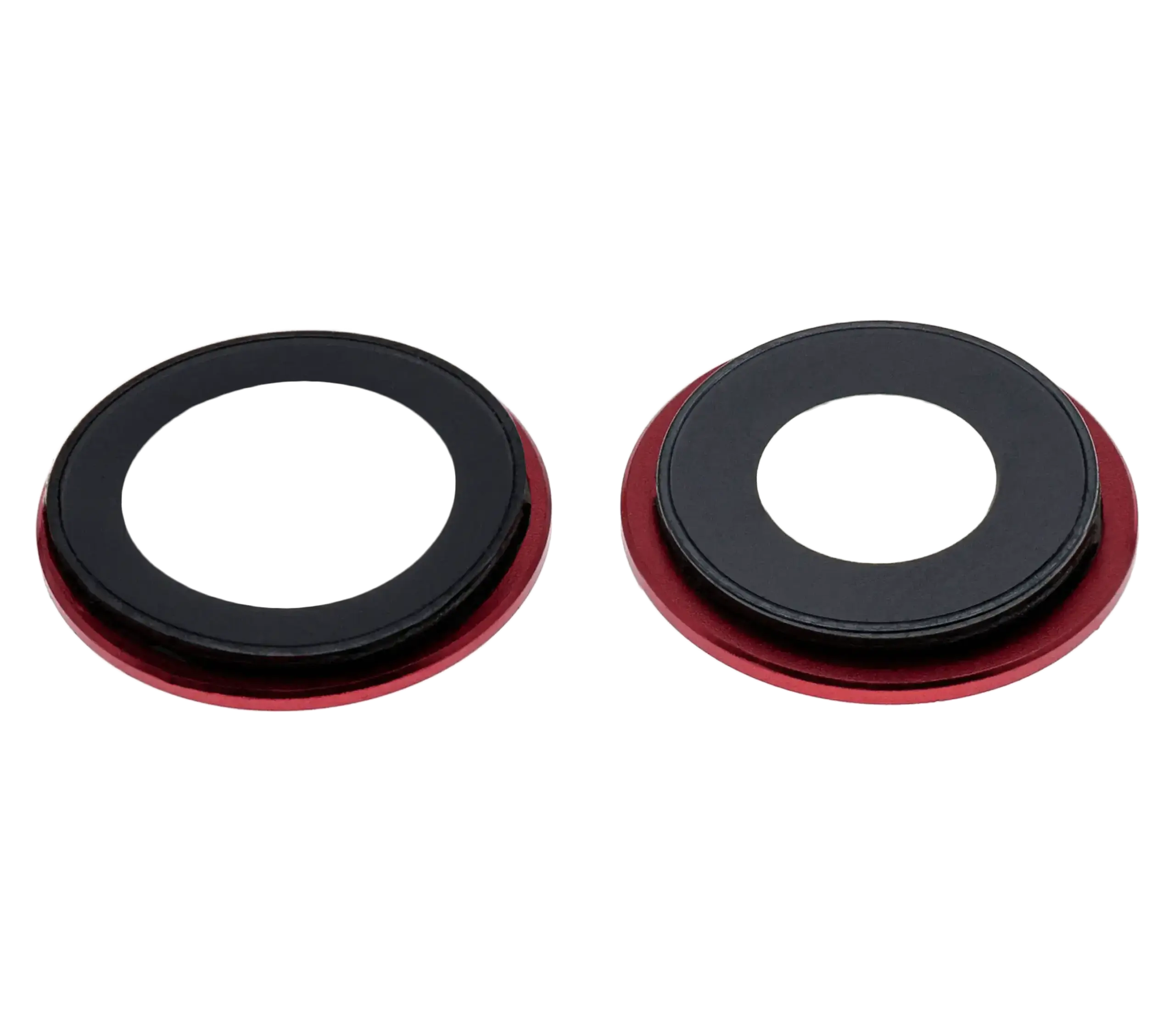 Rückkamera-Glas mit Halterung und Blende für iPhone 12 / 12 Mini (Real Sapphire) (Premium) (Red (Rot)) – Bild 4