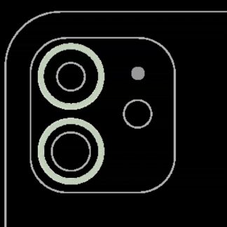 Rückkamera-Blendenring einzeln für iPhone 12 / 12 Mini (Green (Grün)) (2-teiliges Set) (10er-Pack)