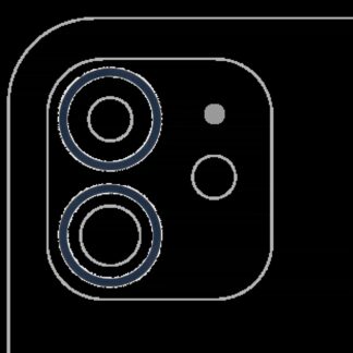 Rückkamera-Blendenring einzeln für iPhone 12 / 12 Mini (Blue (Blau)) (2-teiliges Set) (10er-Pack)