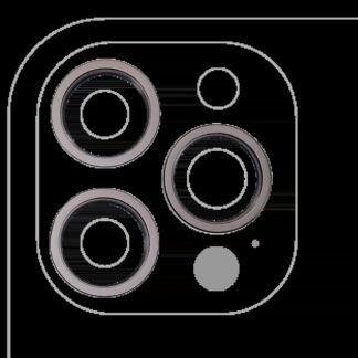 Rückkamera-Blendenring einzeln für iPhone 12 Pro Max (Graphite) (3-teiliges Set) (10er-Pack)